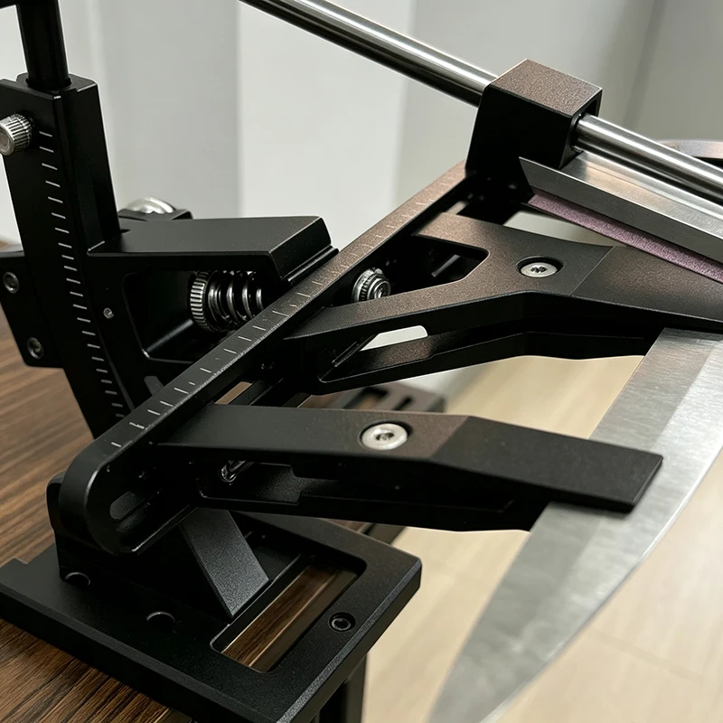 Fixed-angle Knife Sharpener, Upgraded  Finely Adjust The Sharpening Angle Professional Knife Sharpener, 360° Rotating Knife Sets