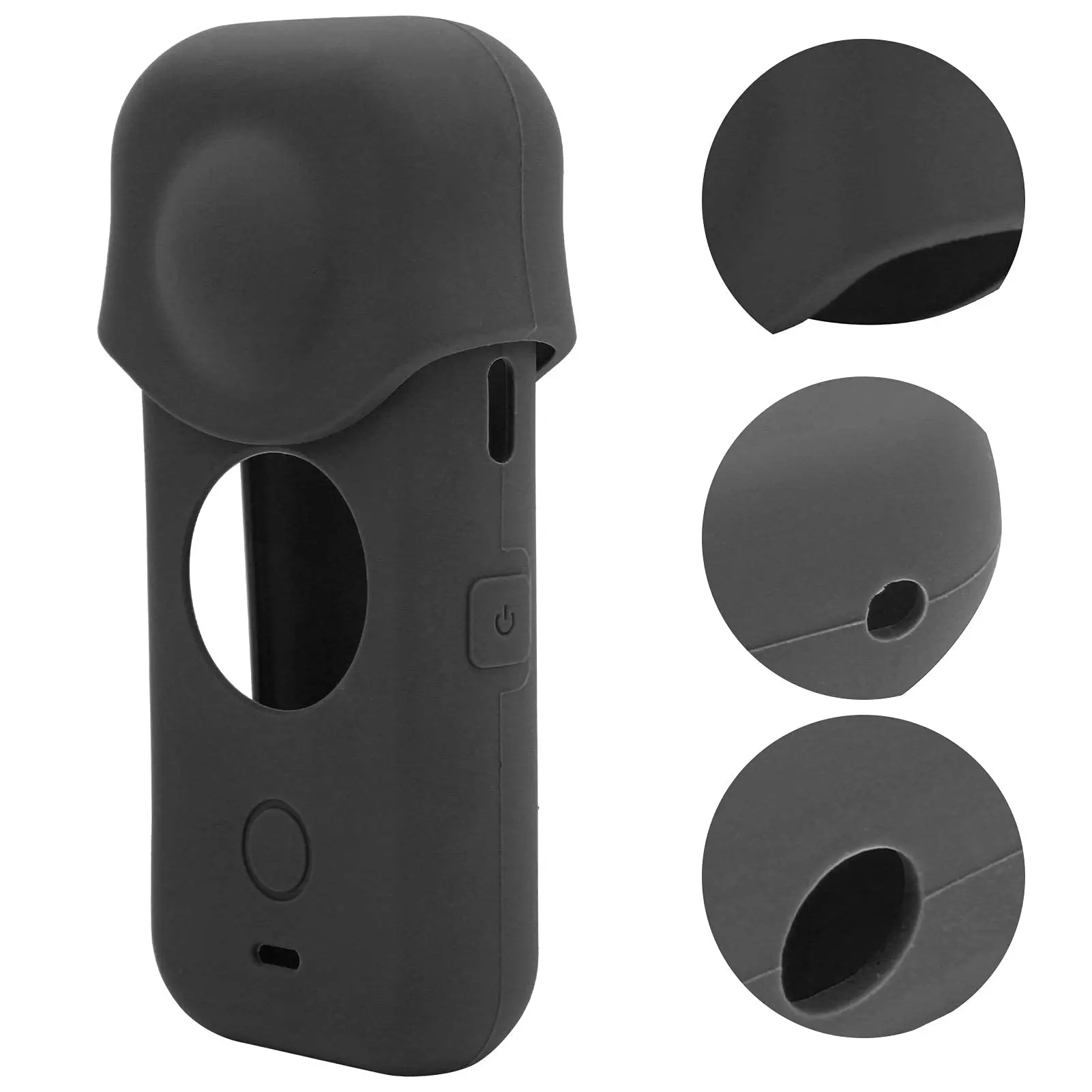 Insta 360 ONE X2 Silicone Case + Lens Cap Protective for Insta ONE X2 Camera Body Lenses Cover Cap Dust Anti-scratch Accessory