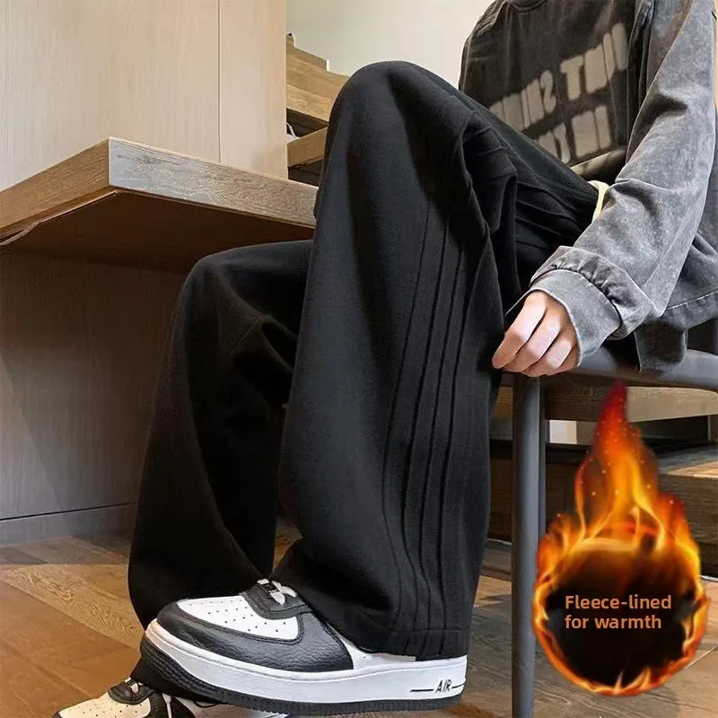 

Мужские повседневные широкие брюки-джоггеры в японском стиле, весна-осень, новинка, спортивные, из плотного материала, трендовый бренд