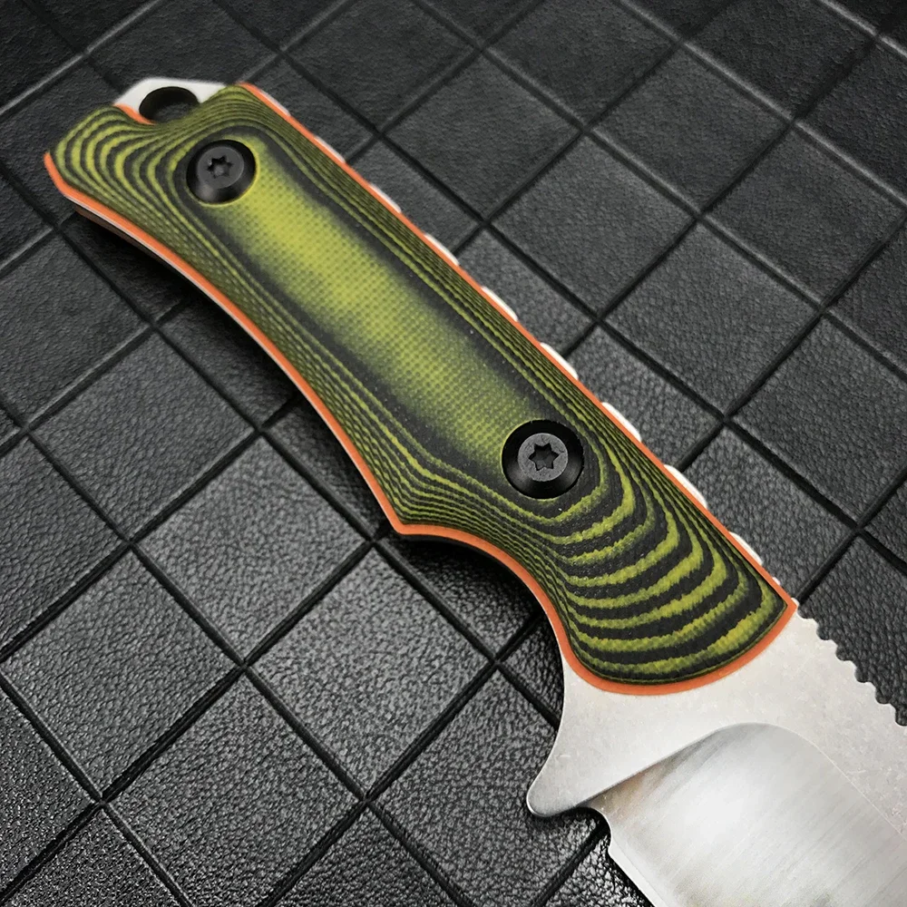 BM 15017 في الهواء الطلق الدفاع عن النفس شفرة مثبتة سكين هنتر مع كيديكس غمد G10 مقبض بقاء التخييم أدوات متعددة صغيرة سكين #4