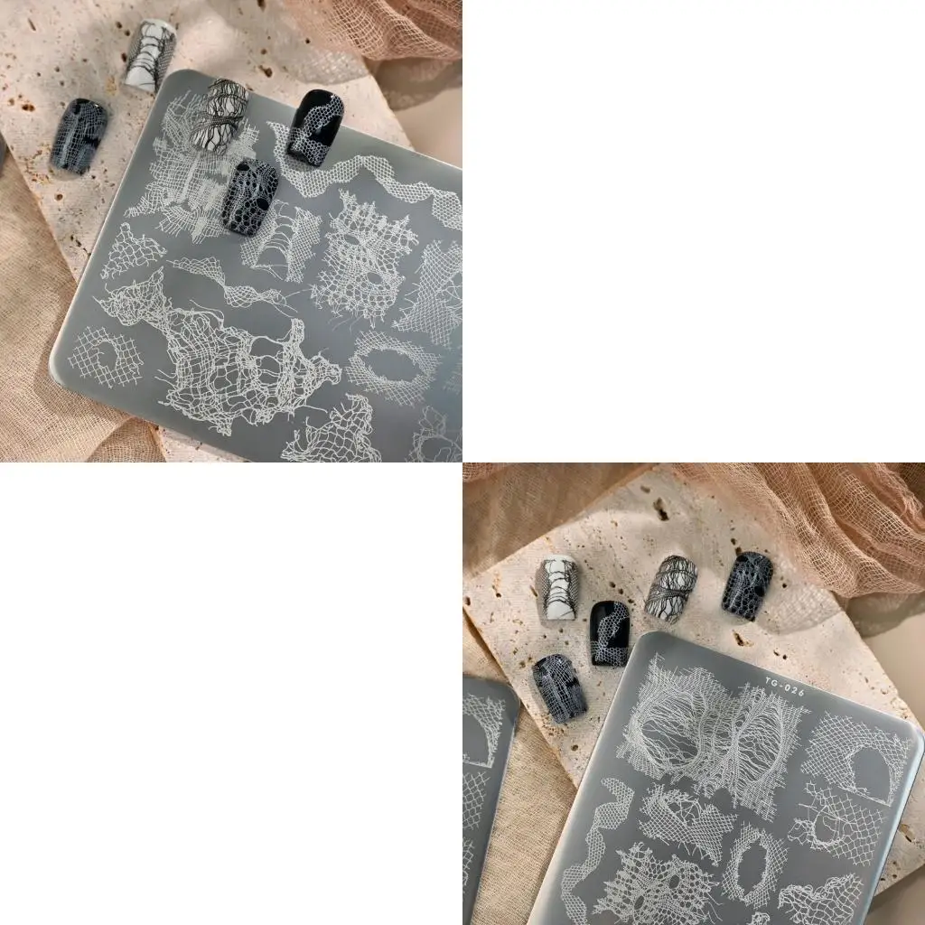 

Stainless Steel Stencil with Intricate Lace Pattern Beauty Essential