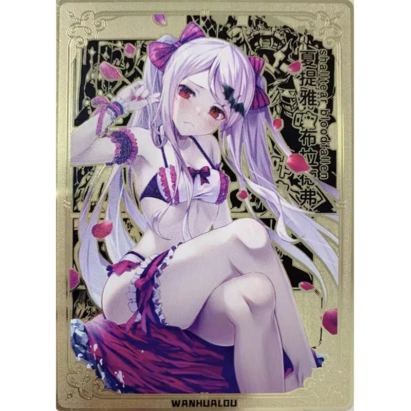 Anime Goddess Story Metal Glitter Card Yumemi Riamu Kitagawa Marin Hayasaka Ai Collection Toy Card Christmas Birthday Present