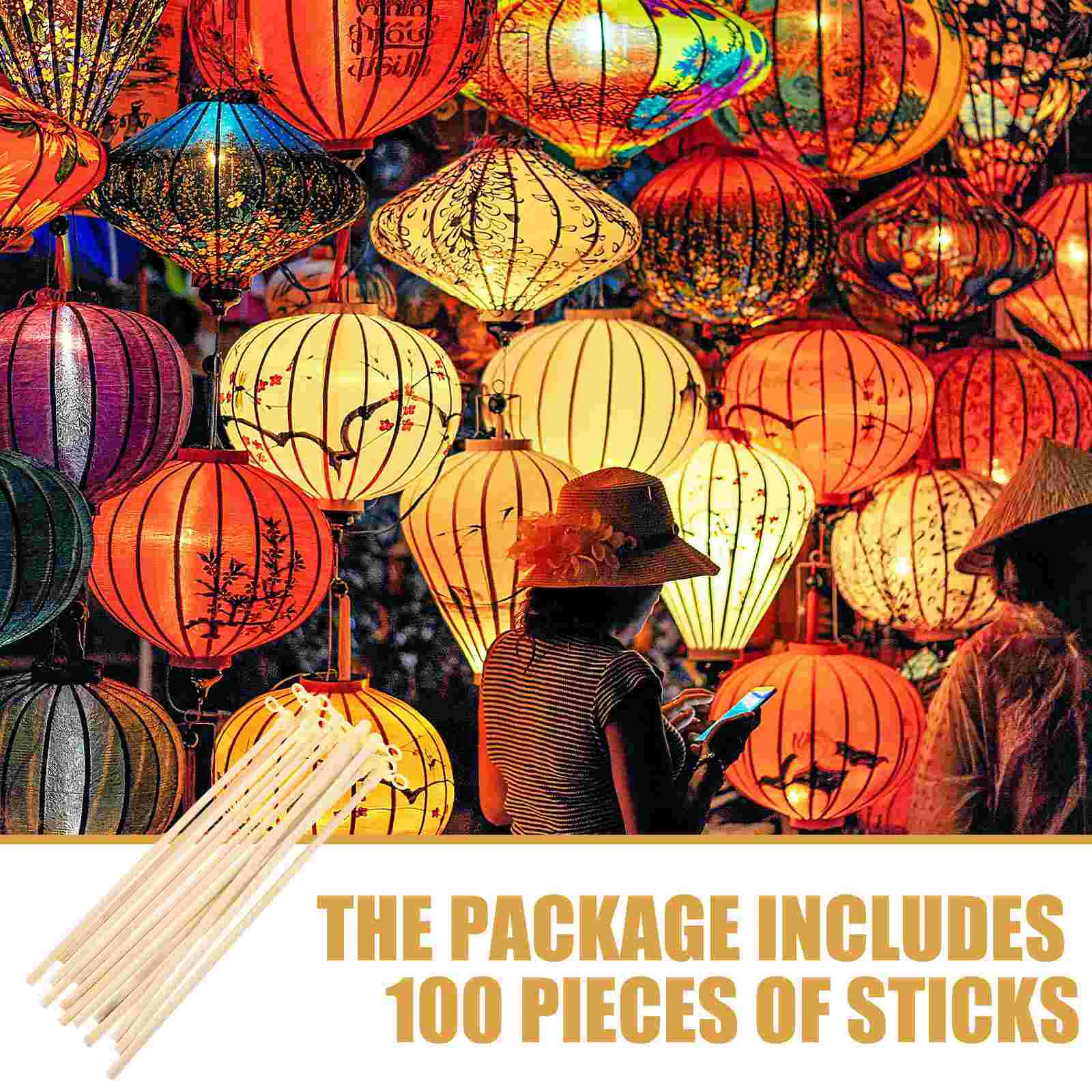 Poles Hanging Stick Lantern Handles Diy Hanging Lantern Bamboo Sticks Lantern Craft Kit Lanterns Making Stick