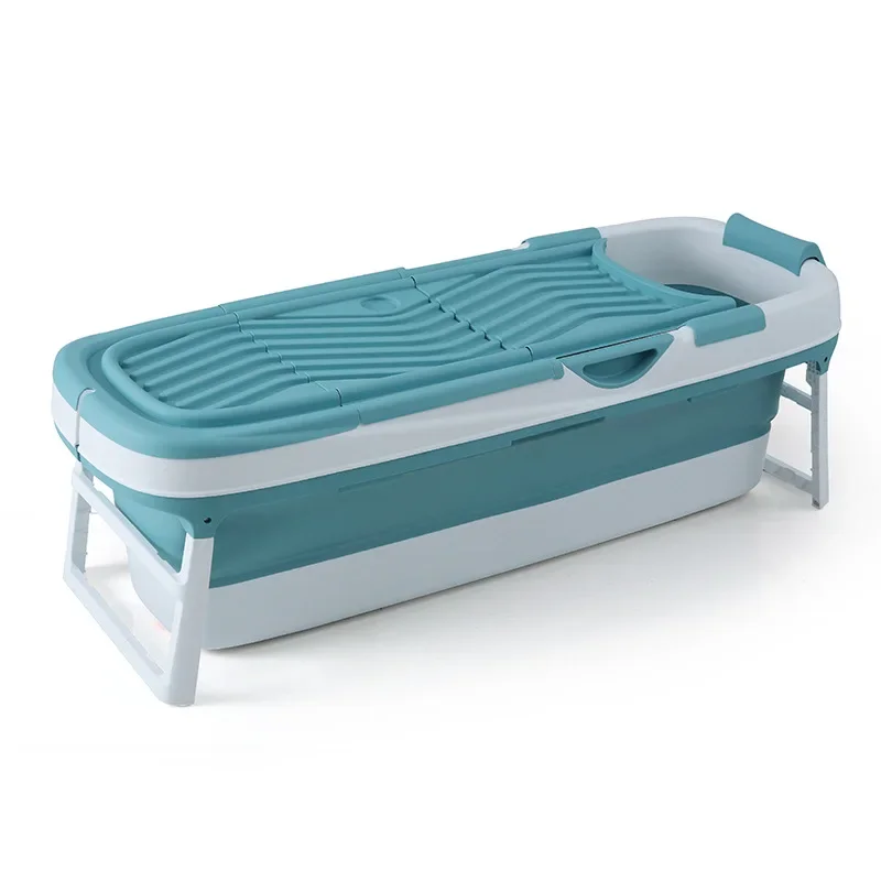 

Extended Length Foldable Bathing Barrel for Adults Large Capacity Full Body Steam Bathtub for Home Use Sit And Lie Position