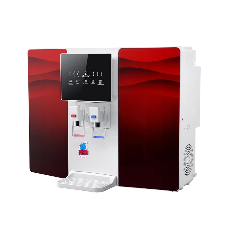 100GPD Electric Plastic Hot and Cold Compressor Cooling RO Water Dispenser with Reverse Osmosis Filter System