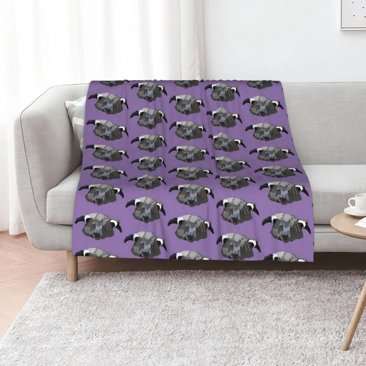 

B is for Binturong Throw Blanket Warm wednesday Picnic Tourist Blankets