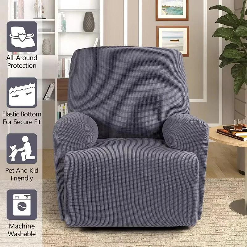 كرسي غطاء أريكة كرسي كسول بلون غطاء الوسادة تمتد دنة الأريكة أغطية عدم الانزلاق كرسي أغطية 4 قطعة/المجموعة