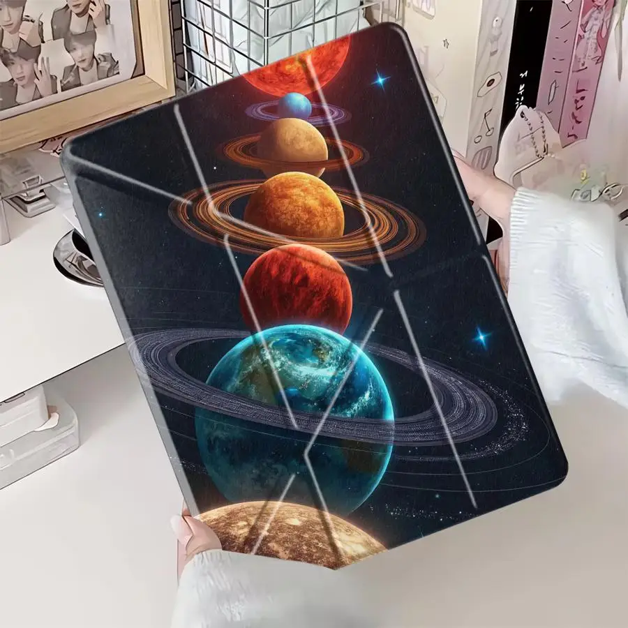 

Tablet Case For iPad Air 4 5 M3 M2 1 2 M4 11inch Pro 2025 Pro 11th 10th 9th 8th 7th 12.9inch Mini 6 7 Holder Cover Bright Star