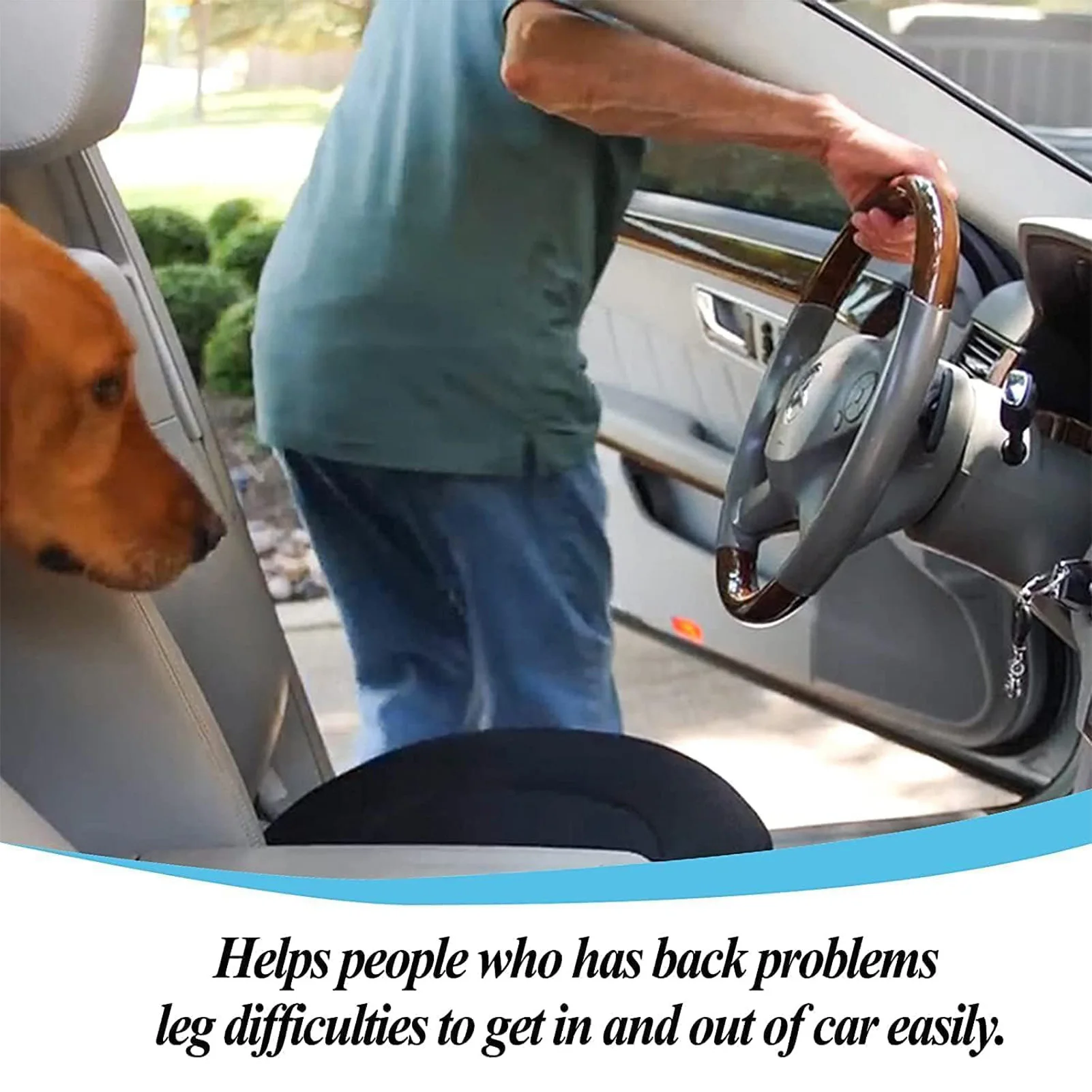 เบาะโฟมจำรูปหมุนได้360องศาเบาะนั่งรถสำหรับผู้ตั้งครรภ์บ่อยๆ