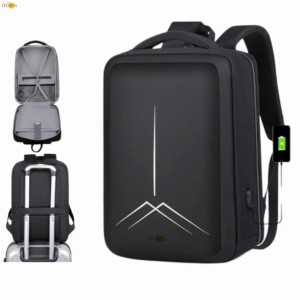 

CFUN YA Luxury Designer Business Backpack Men Reflective Stripe Backpacks For Students Travel Bagpack Knapsack Mochila Hombre