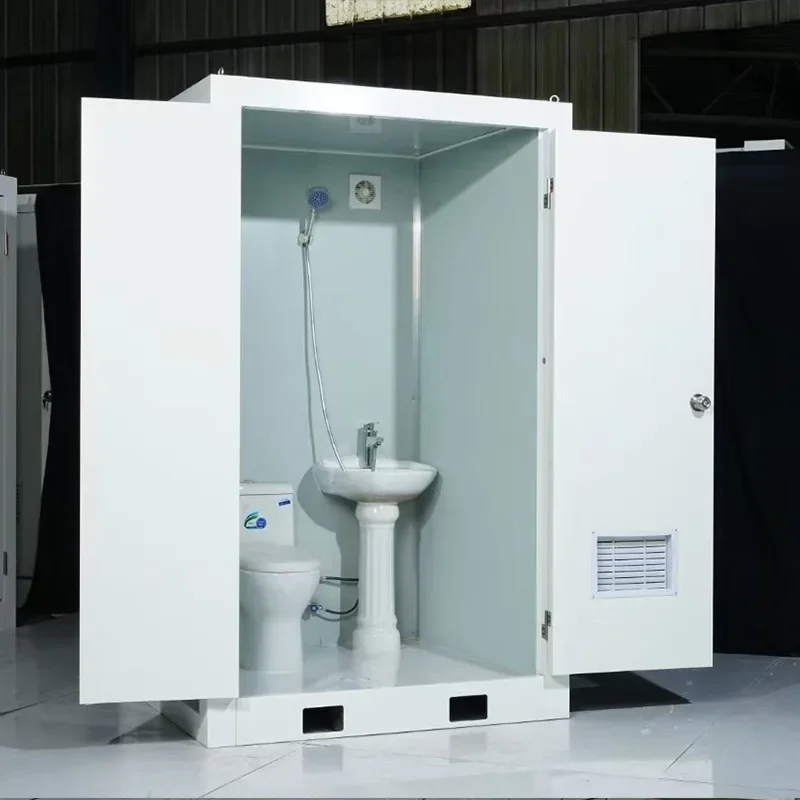 Picture 5: 2026 Prefabricated Outdoor Bathrooms Modular Portable Worker Sanitation Toilet and Shower Room Mobile Construction Site Restroom