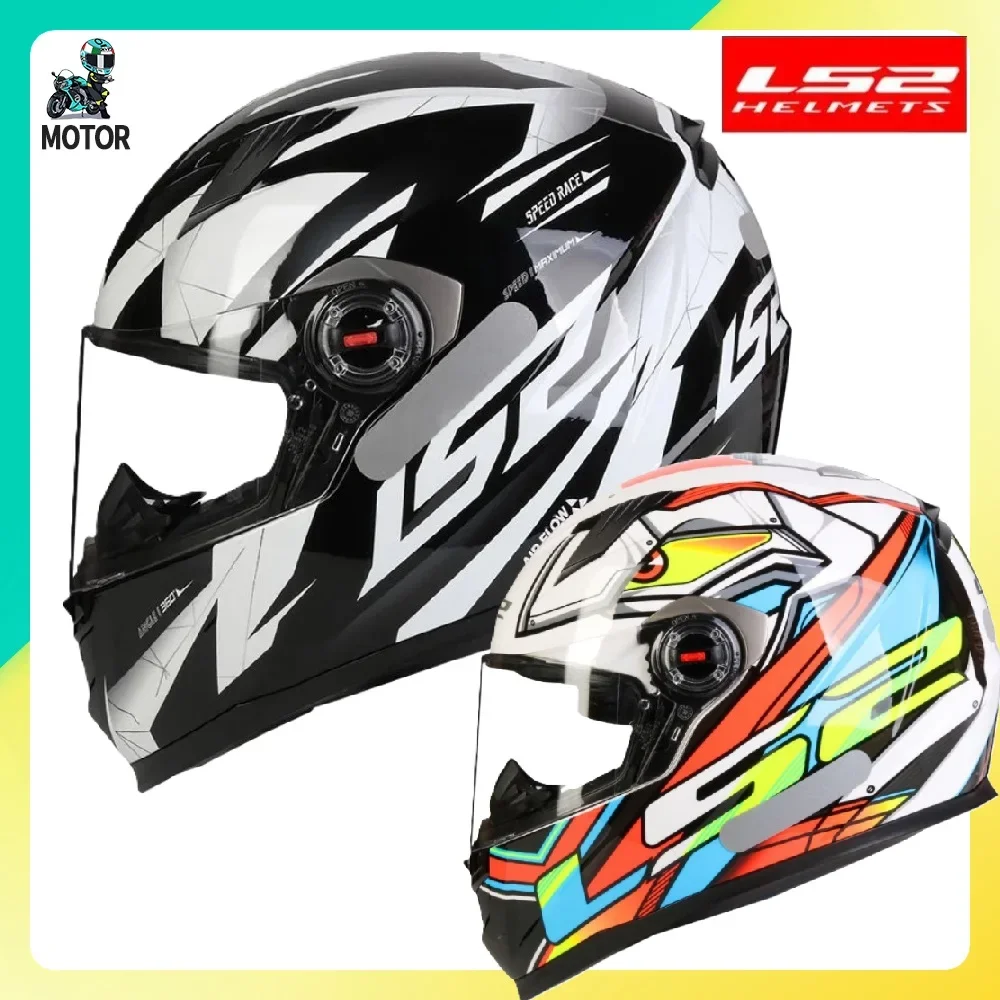 LS2 Motorcycle Helmet Full Face Casco Motocross Racing Riding Motorbike Casque Moto Capacetes LS2 FF358 Casco Moto Accessories