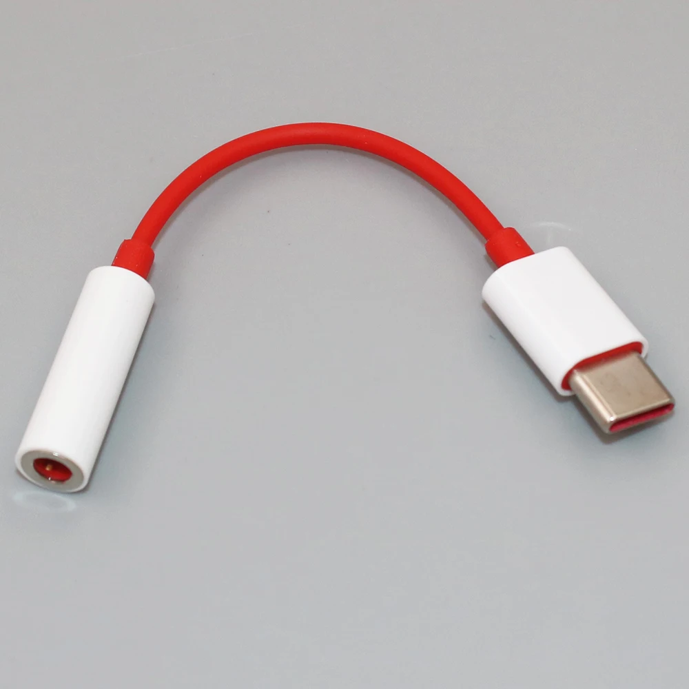 Original OnePlus USB Type C To 3.5mm Earphone Jack Adapter Aux Audio Cable Connector For 1+ 12 11 10 9 8 Ace Pro 9R 9RT 10T 10R