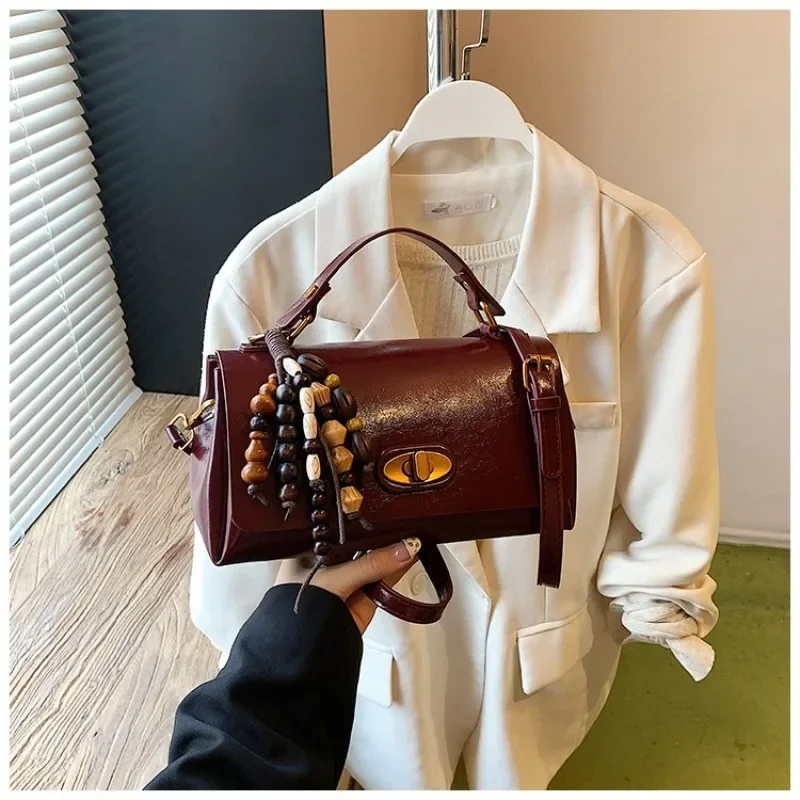 

Top Quality Designer Diaper Bag For Women Luxury Large Capacity Tote Elegant Leather Crossbody Handbag Stylish Square Shape