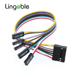 Lingable 8Pin ATX Motherboard PC Host Power Switch Dupont Adapter Cable for Lenovo Motherboard PC Host Shell Front Panel 20cm