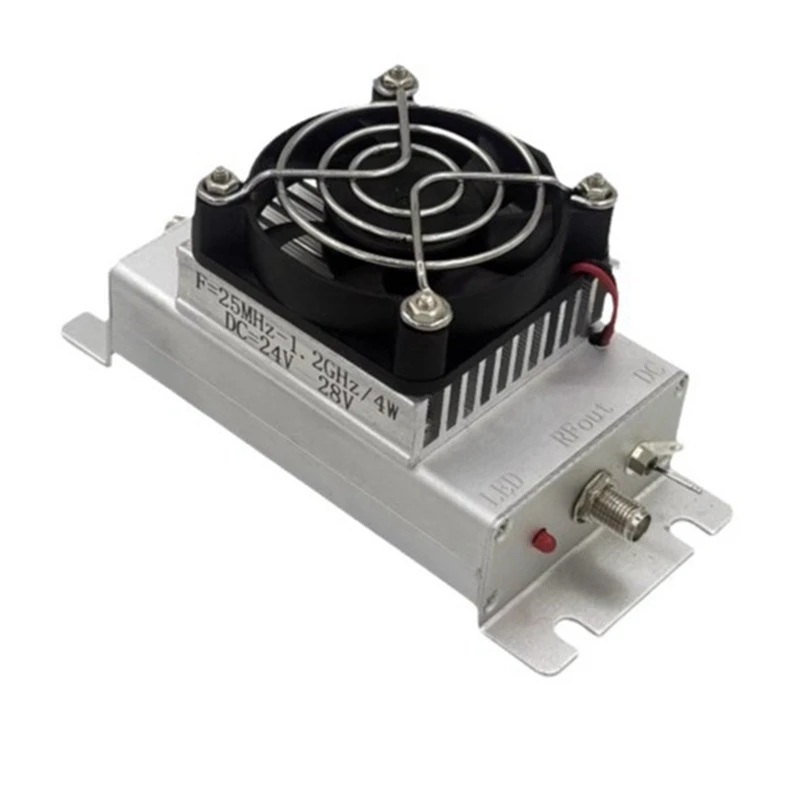 25Mhz-1.2Ghz 4W Wideband Power Amplifier Module 50Ohms RF Amplifier Module With SMA Female Connector