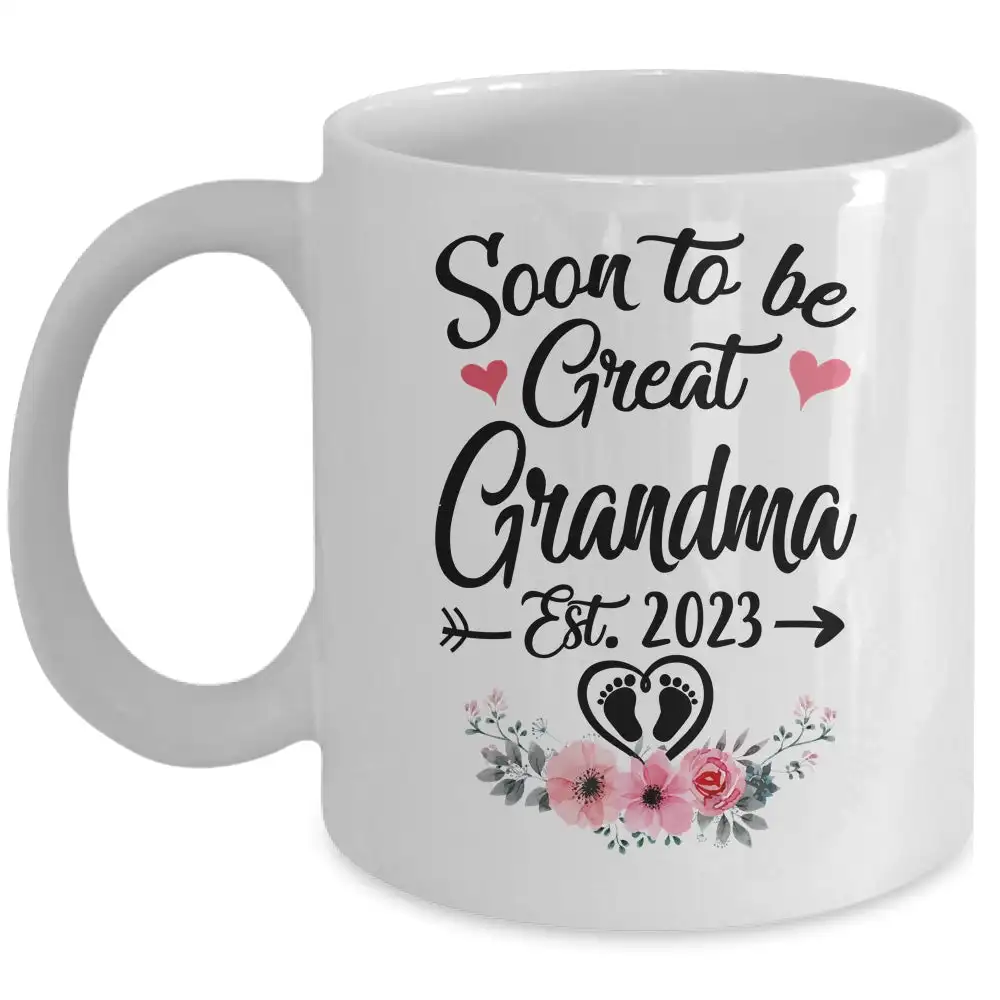 Soon To Be Great Mommy 2023 Mother's Day Coffee Mug Text Ceramic Cups Creative Cup Cute Mugs Gifts Women Mother Cups Tea Cup