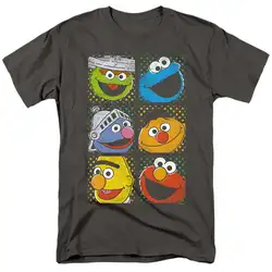 Sesame Street Group Squares - Men's Regular Fit T-Shirt