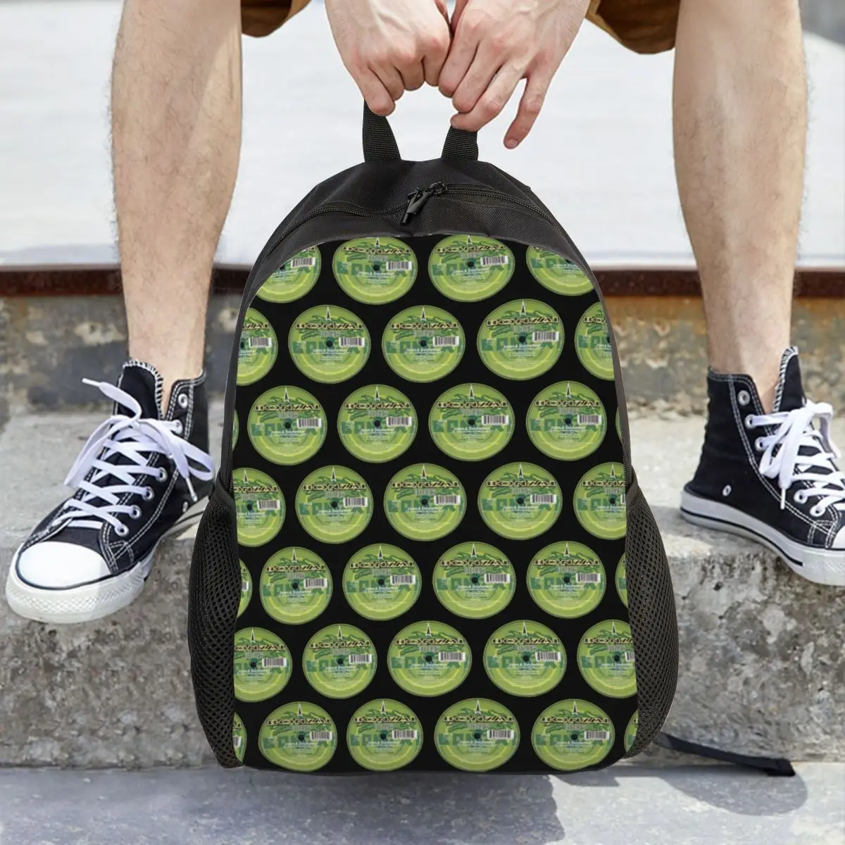 

Bonzai Records Backpack Daypack Large Capacity Kids BookBag School Bag Shoulder Bags for Men Women