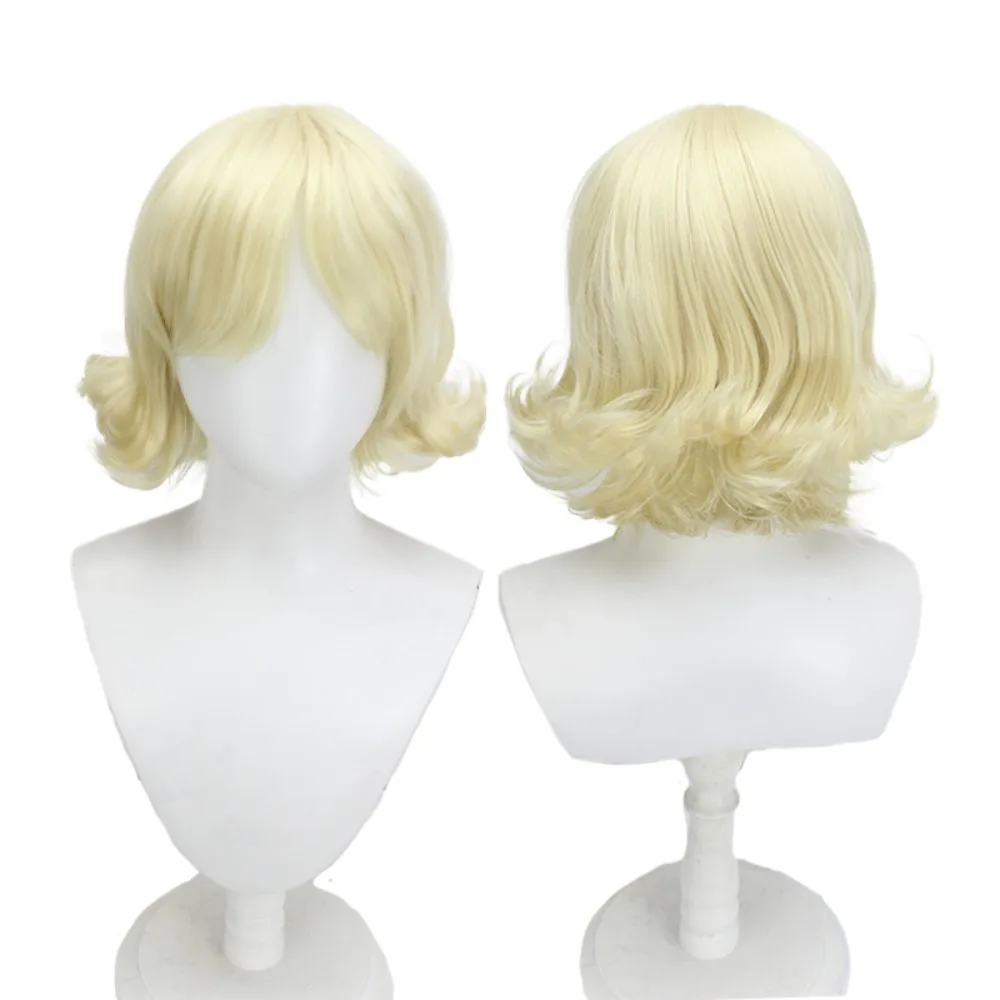 

Seras Victoria Hellsing Косплей Парик Золотой Градиент Перевернутые Кудри Волосы