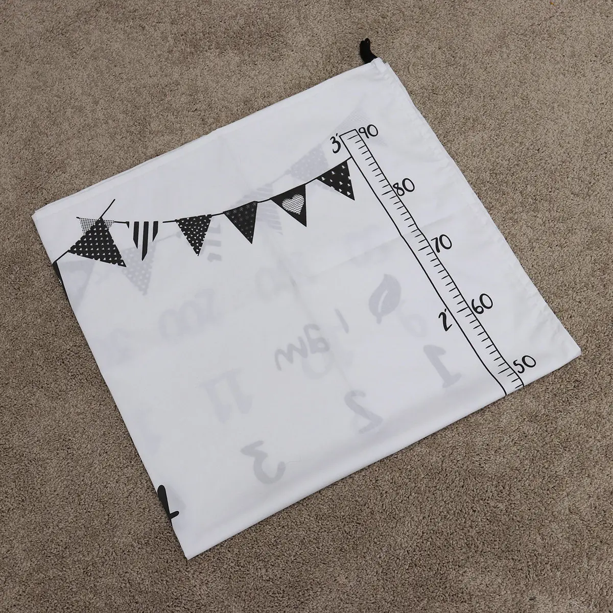 Newborn Monthly Milestone Blanket Baby Photography Prop Swaddle Nursing Cover Crib Keepsake Gift