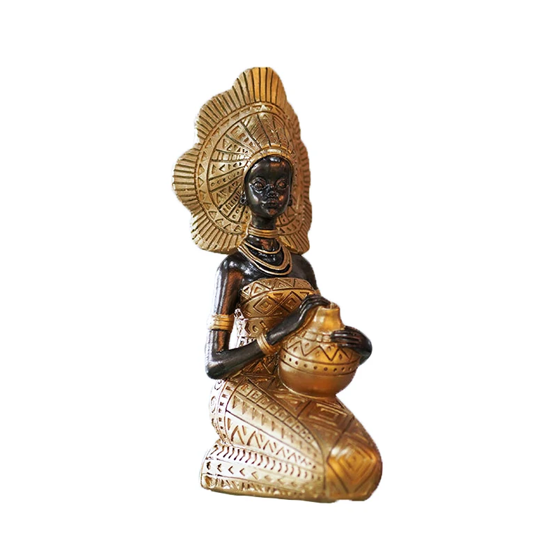 Sculptures And Figures African Statues For Home Decor Modern Living Room Decoration Table Desktop Tv Cabinet African Black Women