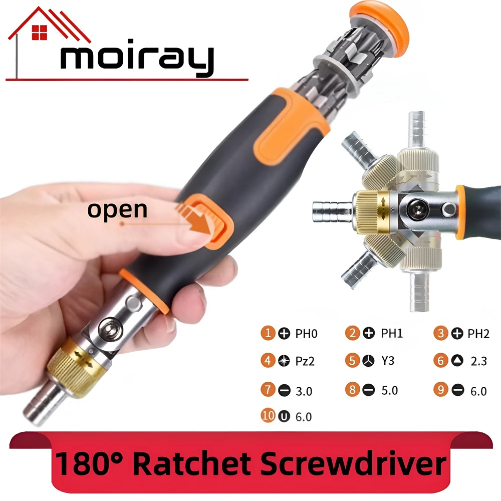 Ratchet Corner Screwdriver Set New Portable Hidden Bit Combination Multifunction Screwdriver Multi-angle