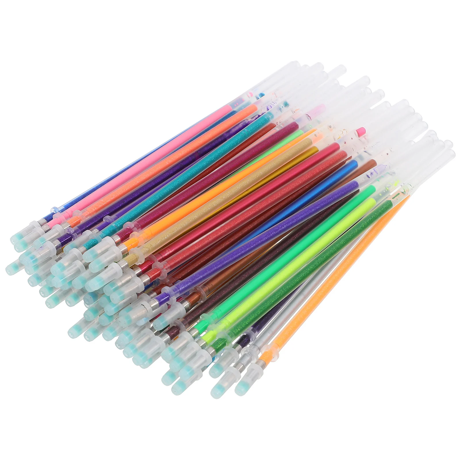 

60pcs Gel Pen Refills Multicolor Glitter Fluorescent Ink For Drawing Scrapbooking Journaling Fine Point Pens Coloring Note