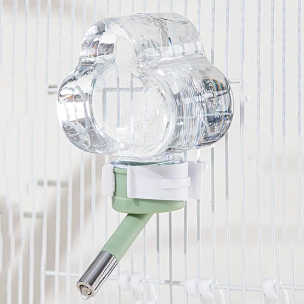 

Cloud Shape Hamster Cage Kettle Mounted External Rabbit Water Dispenser Transparent Rolling Bead Design Hanging Watering Bottle