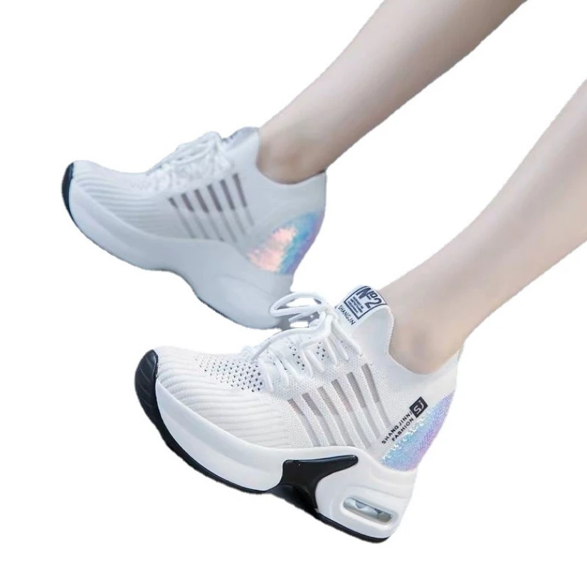 2022 Brand Women Sneakers Platform Chunky Sneakers Female White Casual Shoes women Designer Trainers Comfort Thick Sole Sneakers