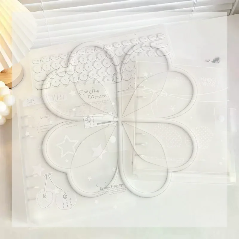 1/10Pcs Loose-Leaf Binder Organization Ins Style Ring Binder Notebook Scrub PP Inner Core Cover Note Book Journal Planner Office