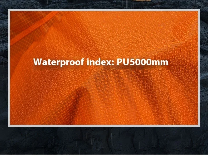 3F UL GEAR Ultraleichter Wanderregenmantel 3-in-1 Camping-Regenponcho Tarp Outdoor-Vordach Zelt 15D Silikon Wasserdichte Regenjacke – Detail 11