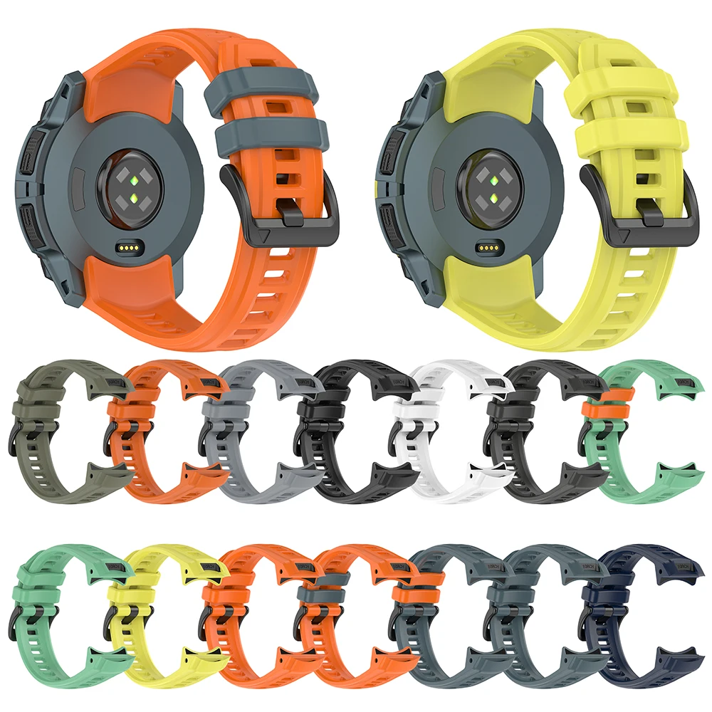 Силиконовый ремешок без зазоров 26 мм 22 мм для Garmin Instinct 3 AMOLED/SOLAR/Instinct E 45 мм 50 мм, ремешки для умных часов, мужские часы, женские