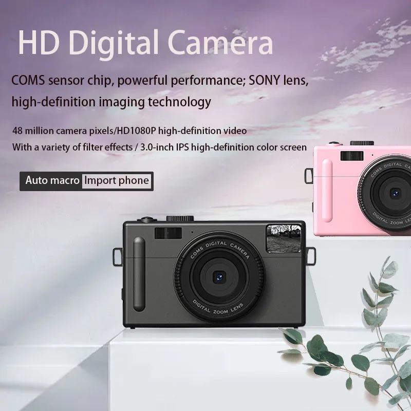 2022 Upgraded 48 Million Student HD Digital Camera 3.0-Inch HD Large Screen Photo Video Filter Camera for Birthday Present