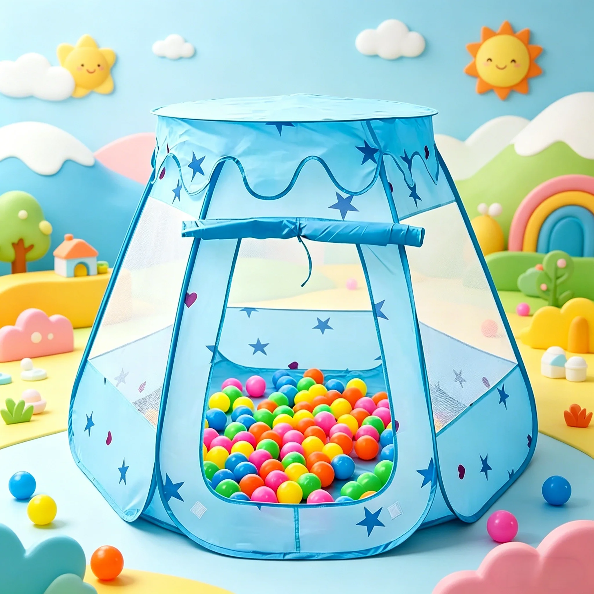 

Детская игровая палатка, игровой замок для мальчиков и девочек, доступен в синем/розовом цвете, детский бассейн с шариками, большой складной игровой манеж, портативный игровой домик для отдыха и развлечений, игрушка для пляжных вечеринок, идеальное украше