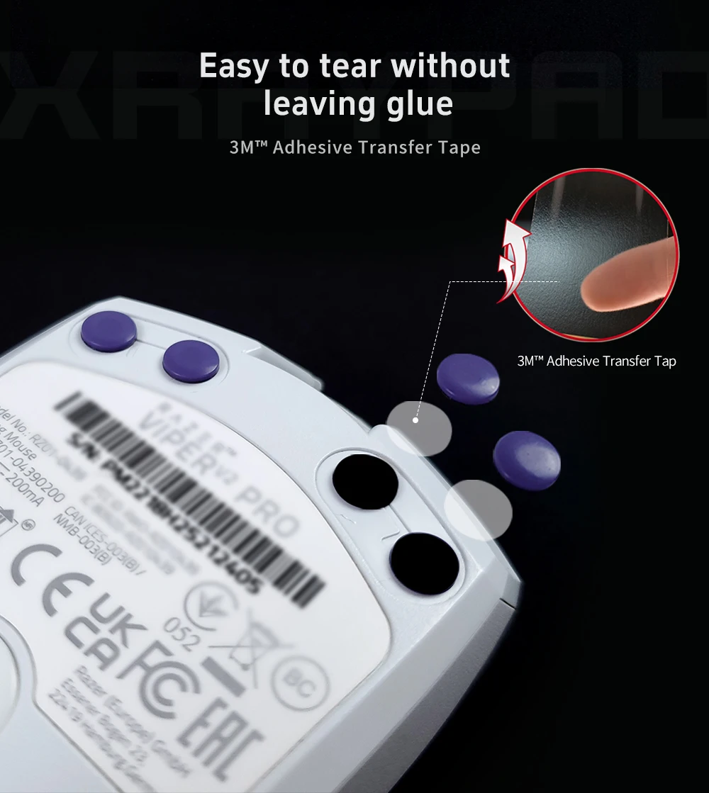 X-Raypad Obsidian Air Mouse Skates All Series – Quiet & Control