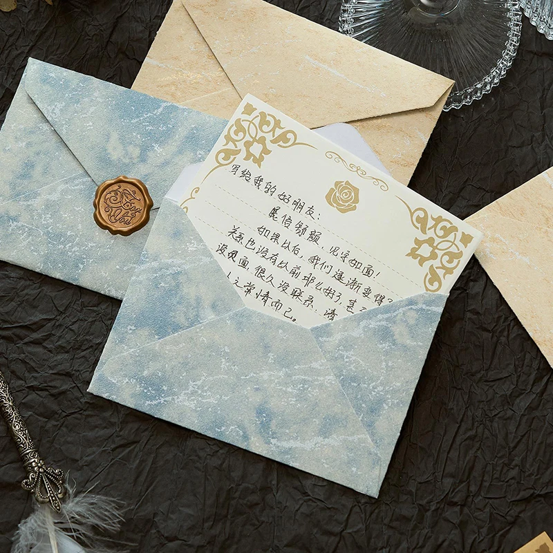 

30pcs Envelope Texture 16x11.2cm High-grade Postcards Letter Gift Stationery Packing Envelopes for Wedding Business Invitations