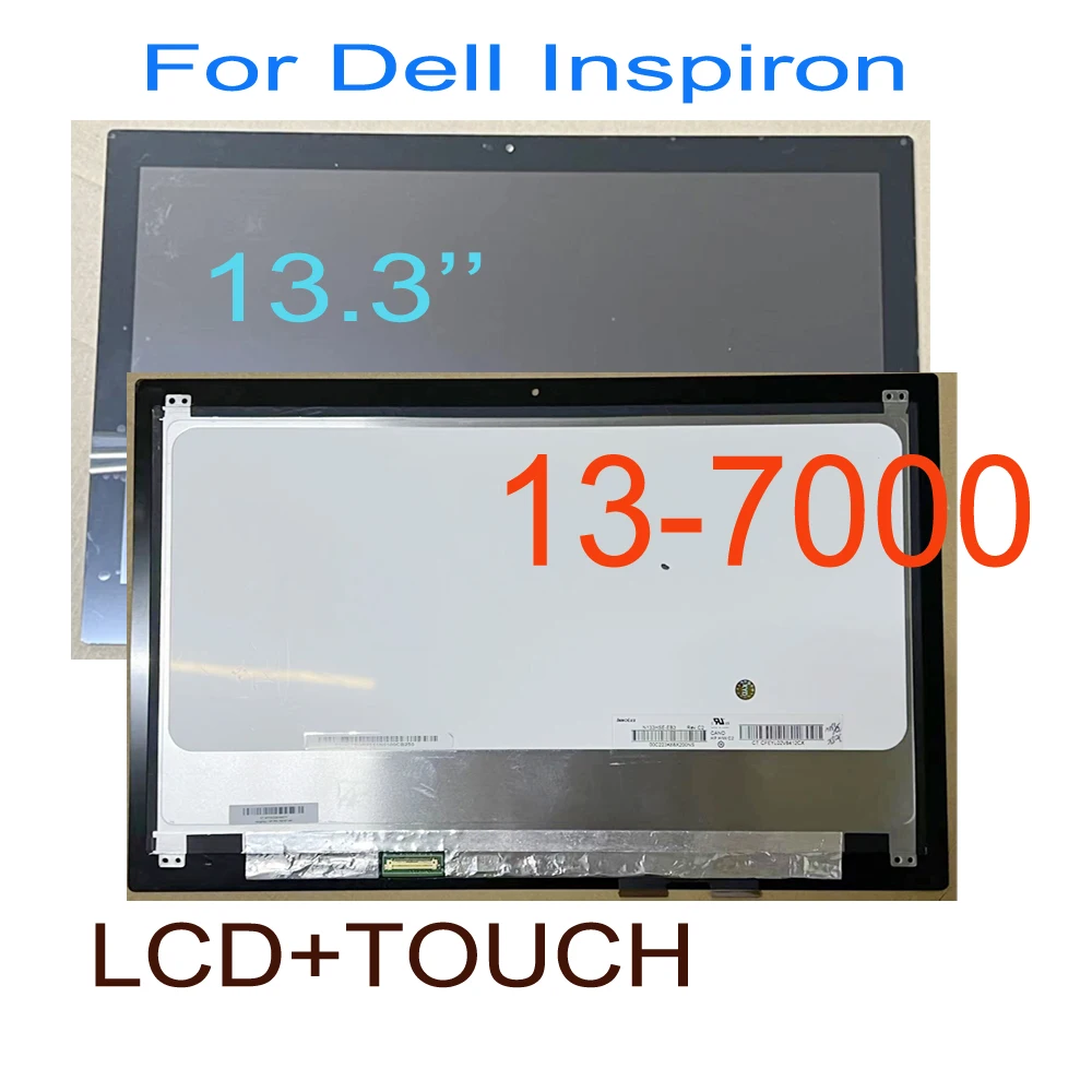 

13.3 inches FHD LCD For Dell Inspiron 13-7000 Lcd Display Touch Screen Digitizer Assembly Replacement 30pins