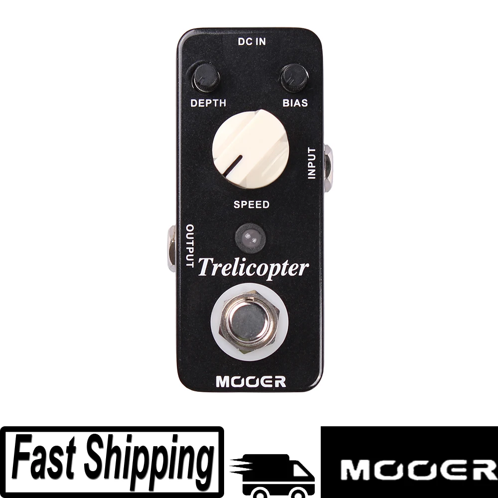 

Mooer Trelicopter Mini Optical Tremolo Effect Pedal Classic Optical Tremolo for Electric Guitar True Bypass Guitar Accessory