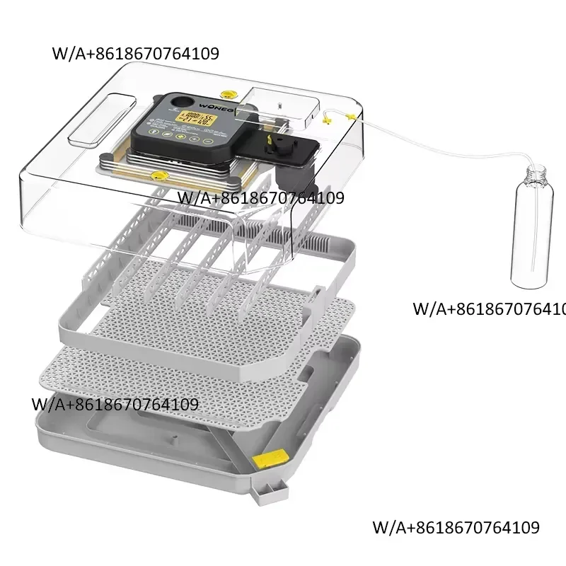 Durable WONEGG Dual Power Duck & Chicken Fully Automatic Hatcher Machine High Productivity New Farm Use ABS/PP
