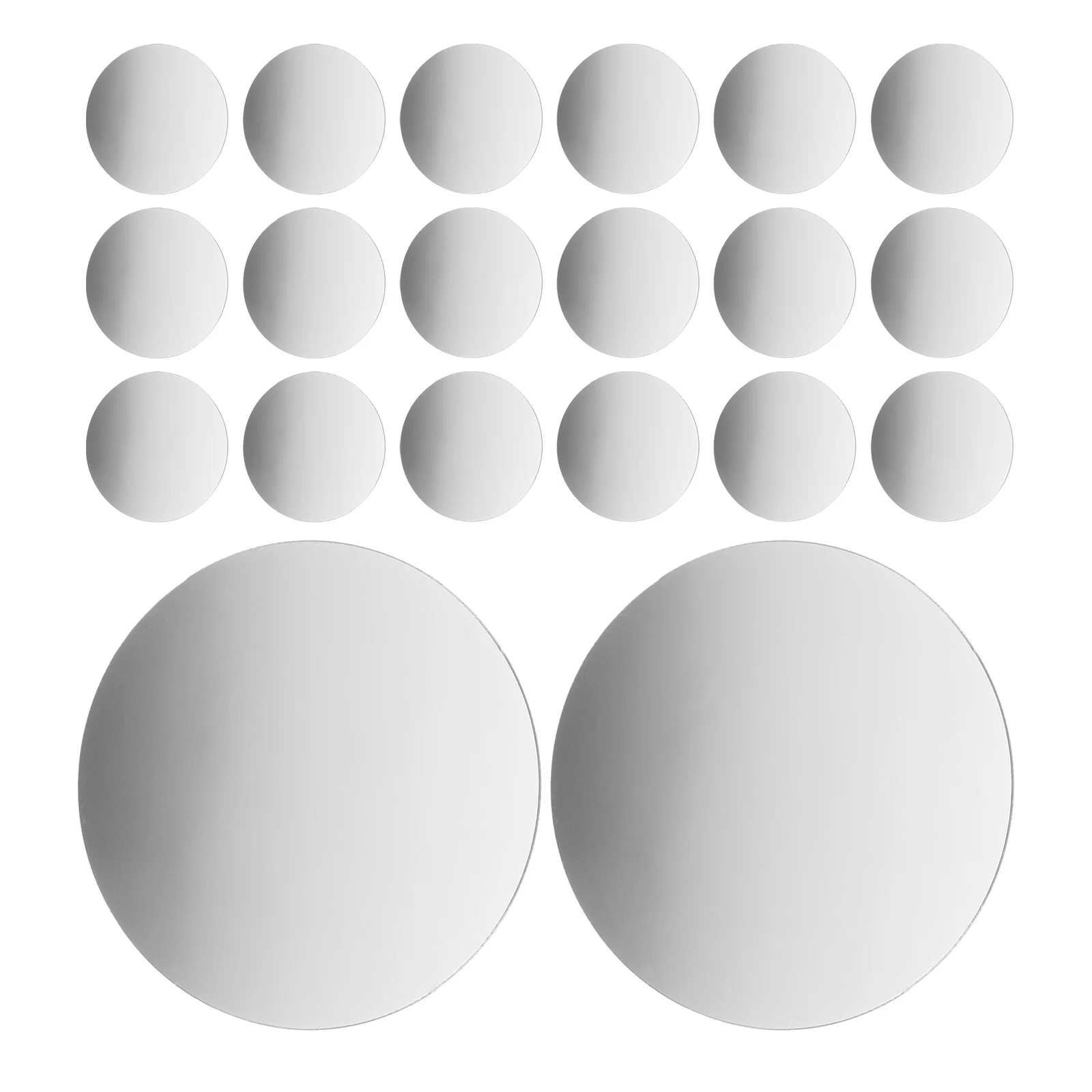 

30Pcs Self Adhesive Small Mirror 5Cm Round Wall Stickers Portable Flat Mirror Sheets for Any Space Acrylic Mirrors for Wall