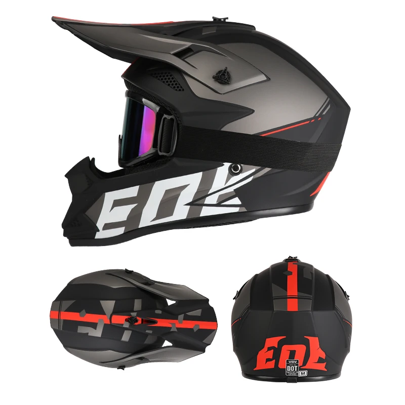 

Dot Adult and Children's Motorcycle Helmet, All-Terrain Vehicle Safety Helmet, Off-Road Bicycle Downhill Protection Helmet