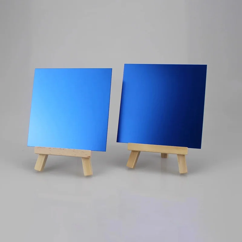 5052 لوحة ألومنيوم مؤكسدة باللون الأزرق مقاس 100 × 100-300 × 300 مم سميكة 0.8-2 مم