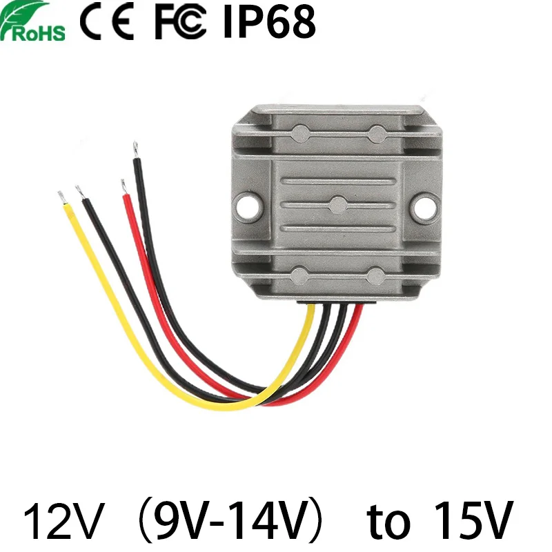 

12V to 15V1A2A3A4A5A DC power converter 9V10V11V12V13V14V to 15V DC voltage boost module Boost transformer