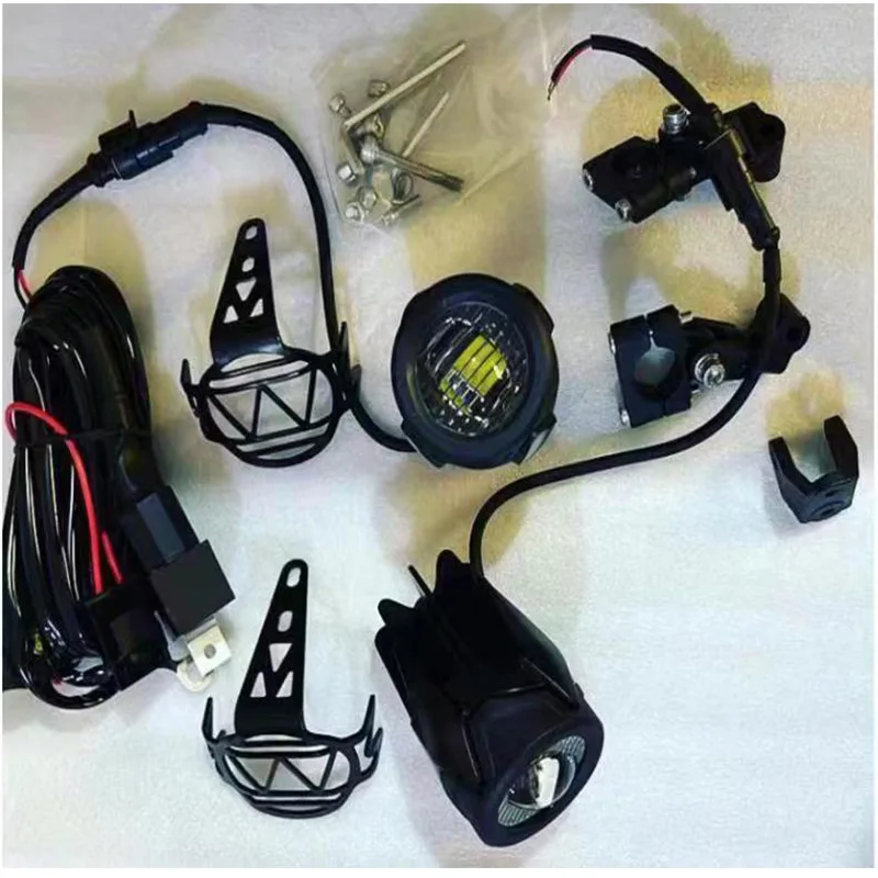 2 قطعة 40 واط LED مصباح مساعد 6000 كيلو السوبر مشرق الضباب القيادة أطقم إضاءة Led مصابيح إضاءة DRL للدراجات النارية BMW K1600 R1200G #6