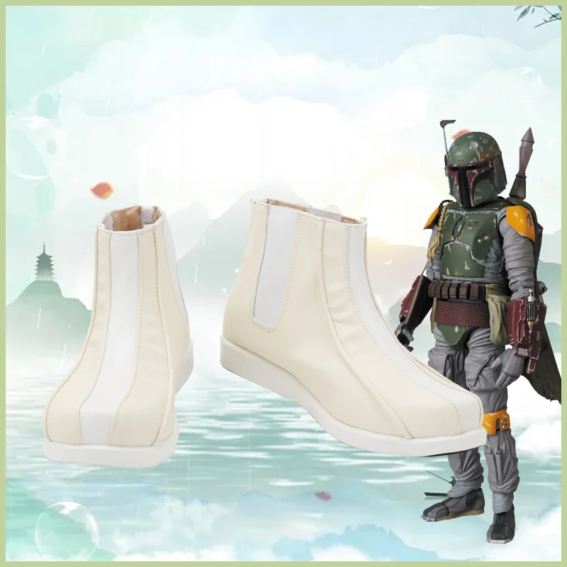 

Обувь для косплея звезды Boba Fett, ботинки из искусственной кожи, обувь для косплея на Хэллоуин для взрослых