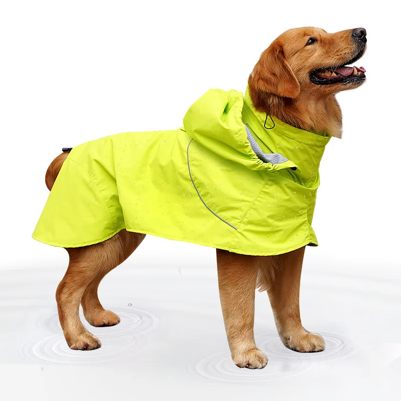 

Dog Raincoat Small Large Dogs Waterproof Pet Clothes Dogs Rain Coats removable Raincoat