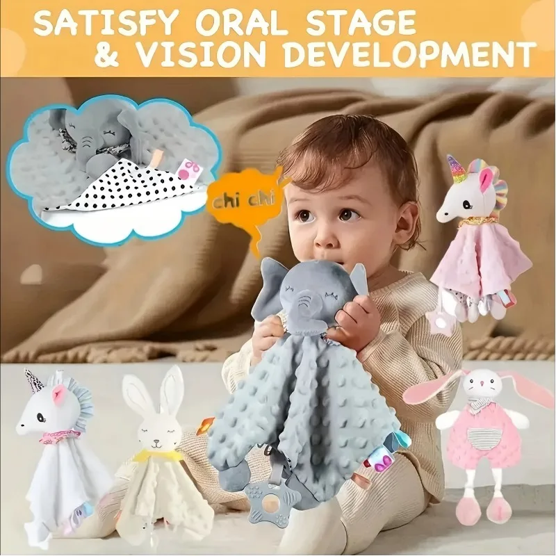 1 Pcs Newborn Baby Plush Car Hanging Bed Hanging Cart Pendant Doll Soothing Towel Baby Toy 0-1 Year Old Puzzle