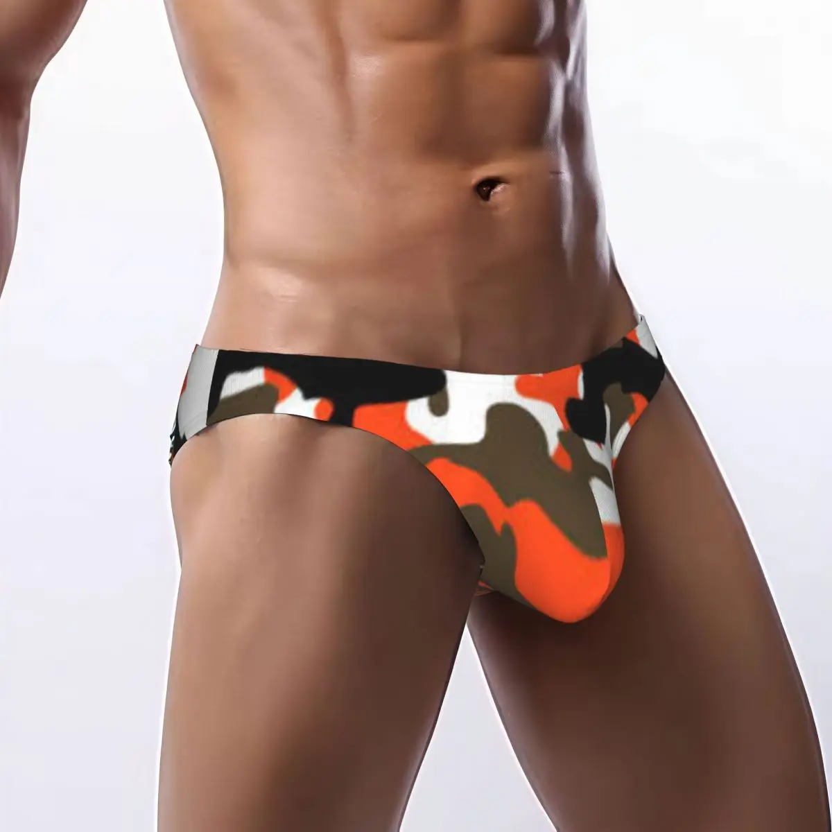 Men's Panties Man Briefs Fashion Camouflage Pattern Sexy Underwear Male Bikini Underpants