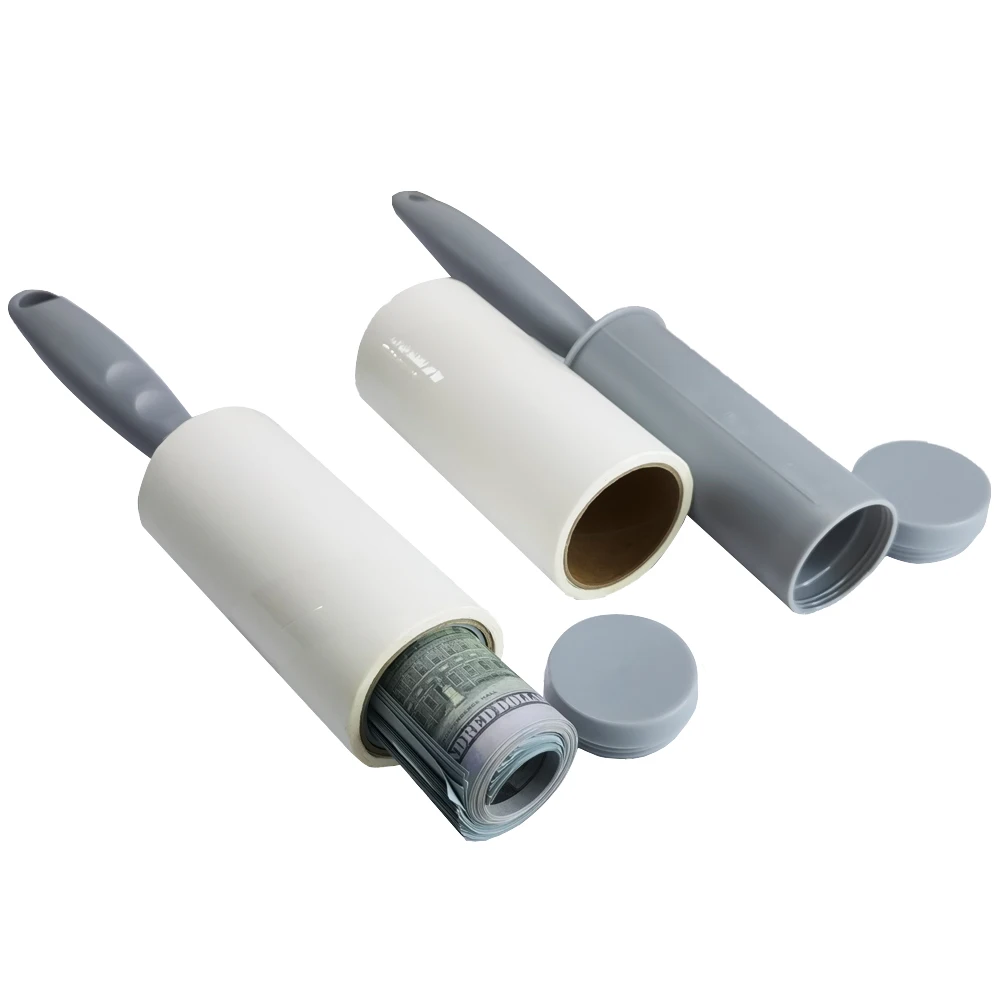 Hoge Kwaliteit Functionele Lint Roller Secret Verborgen Omleiding Veilig Geld Sieraden Abs Opslagruimte Home Security Stash Kan